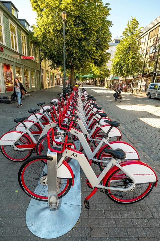Bike station, bike stand, rental bikes, rental bike, Trondheim Bysykkel, Trondheim, Trøndelag, Norway, Scandinavia, Europe, adventure travel, city bike, bicycles, tourism, Hurtigruten, Hurtigruten trip, cruise, NOR, travel, destination, sea trip, sightseeing, tourism, Trøndelag, rental, rental, Norwegian, Scandinavian, touristic