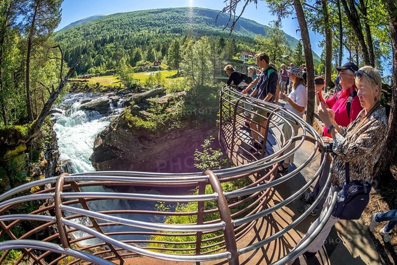 Gudbrandsjuvet canyon, Valldøla river, viewing platform, Valldal, Tafjord, Møre og Romsdal, Norway, Scandinavia, Europe, adventure trip, viewpoint, tourism, Hurtigruten, Hurtigruten trip, cruise, Møre og Romsdal, NOR, natural landscape, journey, destination, sea trip, sight, sightseeing, tourism, water canyon, Norwegian, Scandinavian, touristic
