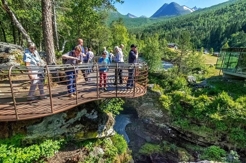 Gudbrandsjuvet canyon, Valldøla river, viewing platform, Valldal, Tafjord, Møre og Romsdal, Norway, Scandinavia, Europe, adventure trip, viewpoint, tourism, Hurtigruten, Hurtigruten trip, cruise, Møre og Romsdal, NOR, natural landscape, journey, destination, sea trip, sight, sightseeing, tourism, water canyon, Norwegian, Scandinavian, touristic