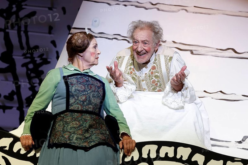 Dieter Hallervorden and Dagmar Biener at the photo rehearsal for the play 'Der eingebildet Kranke' at the palace gardens Theatre. Berlin, 02.09.2025
