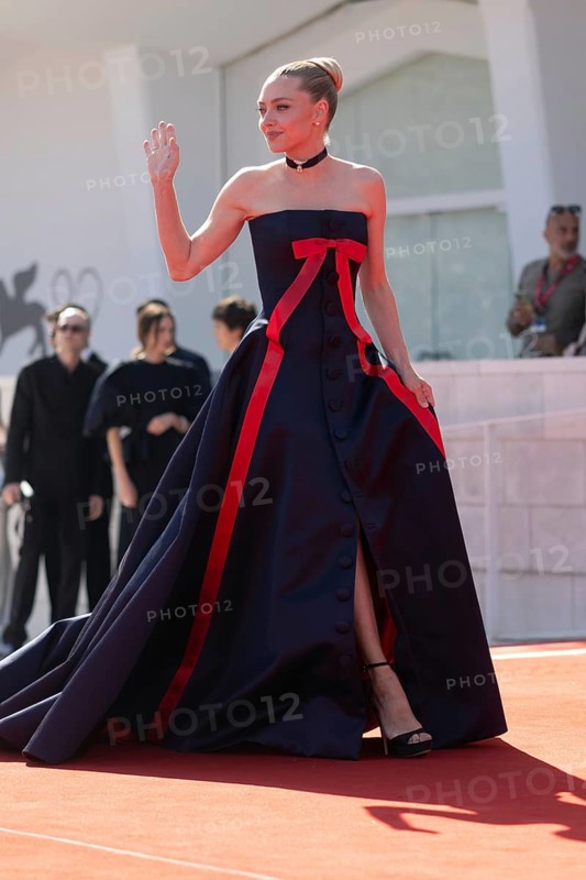 Venice, Italy - 1 September 2025: Amanda Seyfried during the red carpet of - The Testament of Ann Lee - during the 82nd Venice International Film Festival