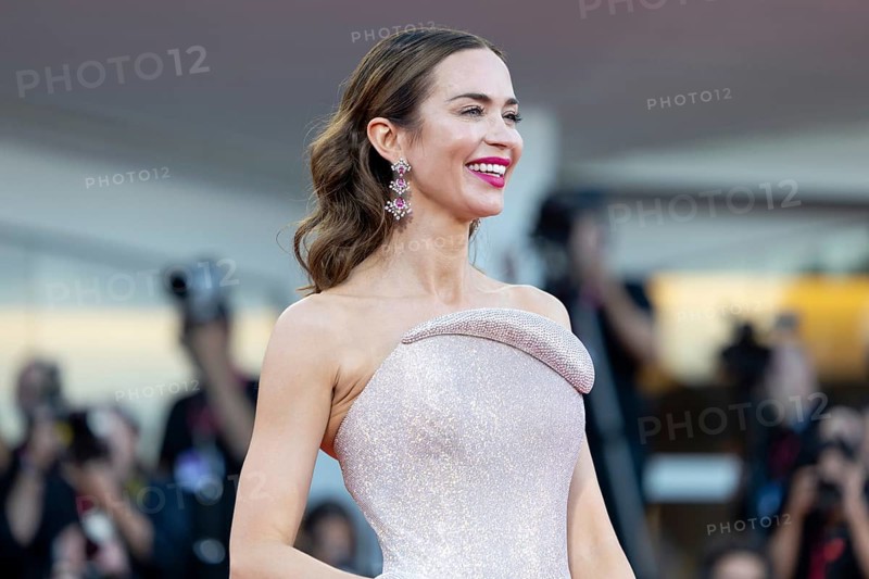 Venice, Italy - 1 September 2025: Emily Blunt during the red carpet of - The Smashing Machine - during the 82nd Venice International Film Festival