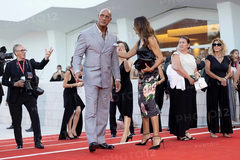 Venice, Italy - 1 September 2025: Dwayne Johnson aka The Rock during the red carpet of - The Smashing Machine - during the 82nd Venice International Film Festival