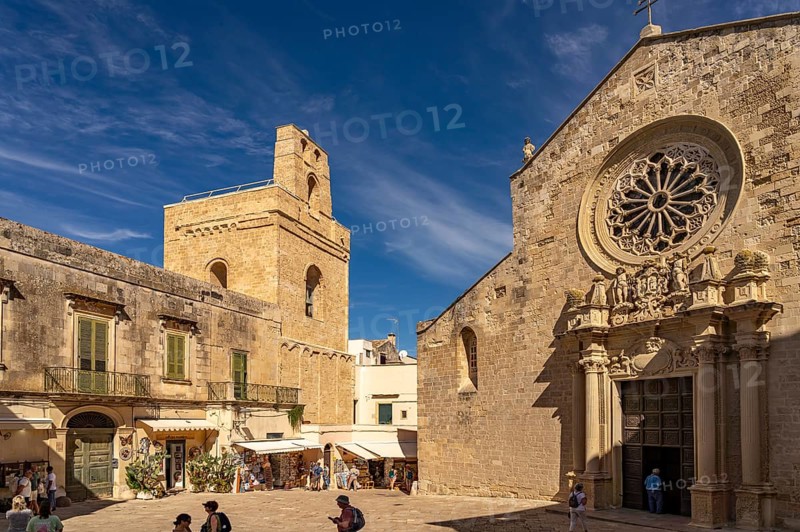 Cathedral of Santa Maria Annunziata and bell tower in Otranto, Apulia, Italy