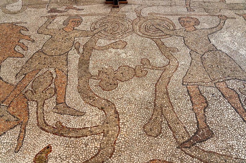 Floor mosaics in the Cathedral of Santa Maria Annunziata in Otranto, Apulia, Italy