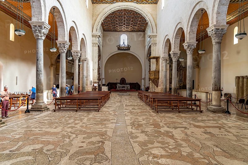 Floor mosaics in the Cathedral of Santa Maria Annunziata in Otranto, Apulia, Italy