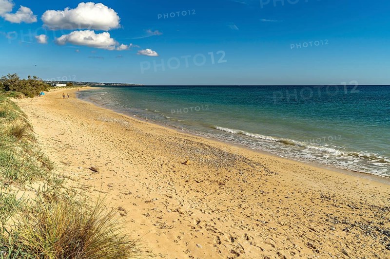 Torre Pali beach in Salve, Apulia, Italy