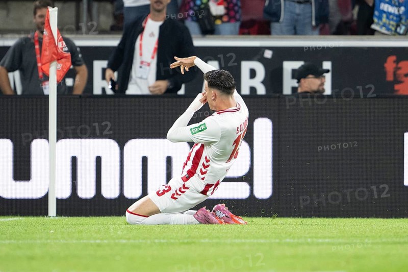 (DFL/DFB REGULATES PROHIBIT ANY USE OF PHOTOGRAPHS AS IMAGE SEQUENCES AND/OR QUASI-VIDEO), RheinEnergieStadion, Cologne, North Rhine-Westphalia, Said el Mala (1.FC Köln, Midfield, #13), 1. Fußball Bundesliga, 1.FC Köln, SC Freiburg on 31.08.2025 at the RheinEnergieStadion in Cologne Germany