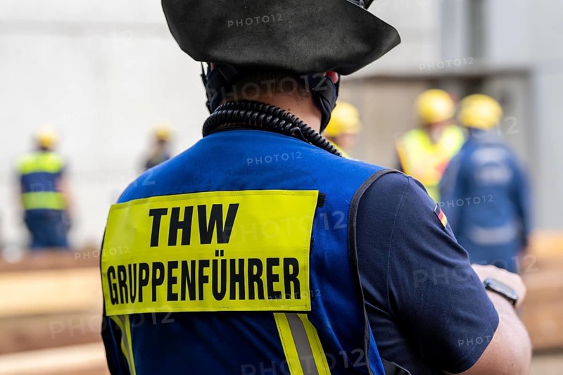Emergency services at a major exercise lasting several days, FÜLEX25, organised by the THW, Federal Agency for Technical Relief, North Rhine-Westphalia regional association. Over 4 weekends, more than 3500 volunteers from 127 local associations in North Rhine-Westphalia practise many different operational scenarios