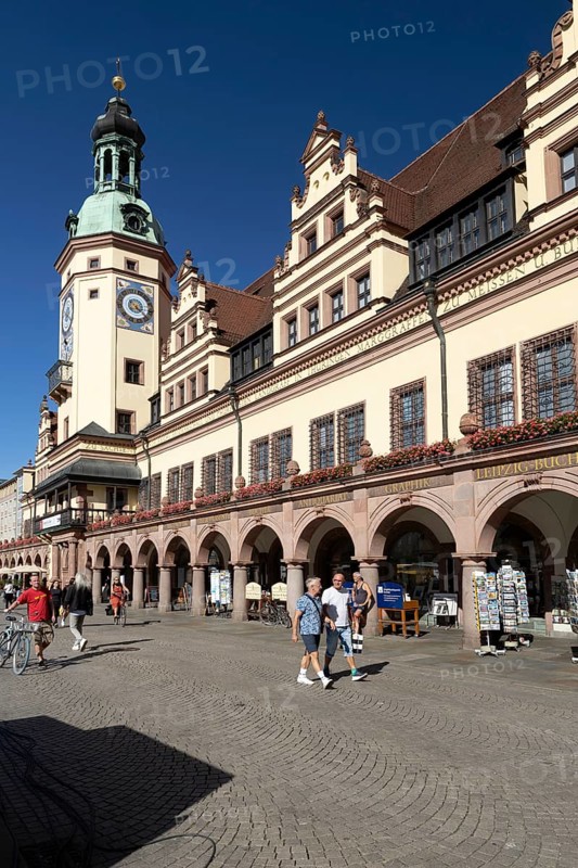 Market square with old town hall, Leipzig, Saxony, Germany, 26.08.2025 < english> Market square with old town hall, Saxony, August 26, 20258