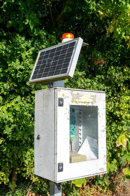 Solar Separator Alarm solar powered safety system, Woodbridge, Suffolk, England, UK manufactured by Darcy Products Ltd