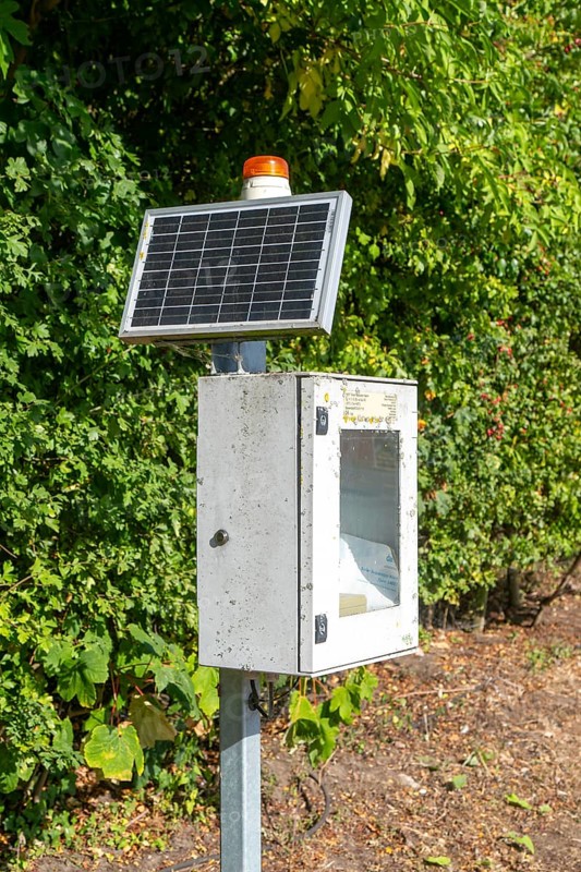 Solar Separator Alarm solar powered safety system, Woodbridge, Suffolk, England, UK manufactured by Darcy Products Ltd