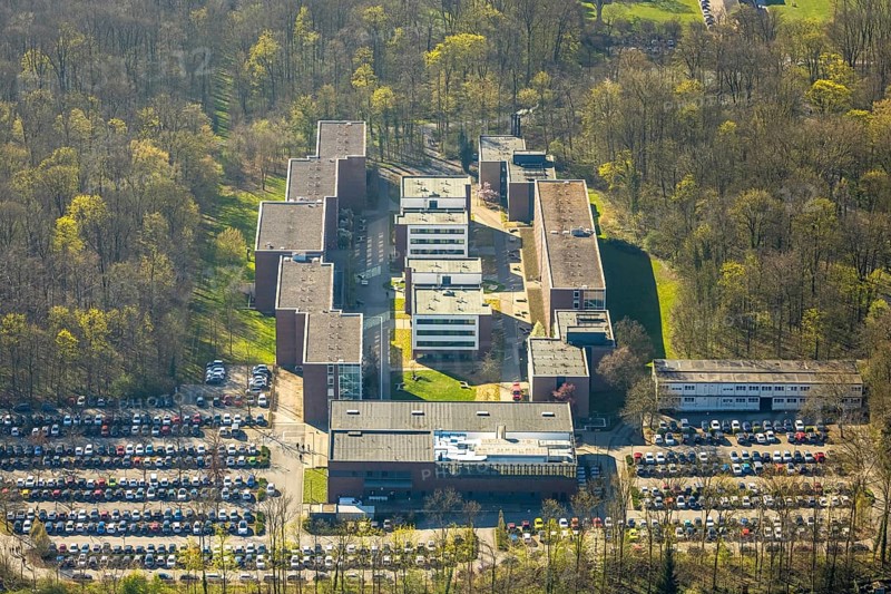 Aerial photograph, North Rhine-Westphalia School of Finance, at Nordkirchen Castle, Nordkirchen, Münsterland, North Rhine-Westphalia, Germany, education, educational institution, DE, Europe, finance, educational institute, aerial photograph, aerial photography, aerial photography, school, overview, bird's-eye view, overview