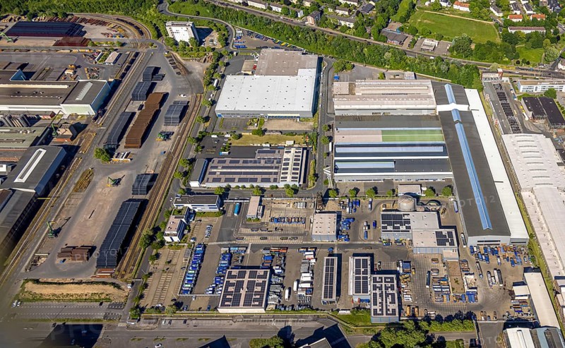 Aerial view, construction site Flex City (formerly Siemens Techno Park) between Mannesmannallee and Kranbahnallee, Altstadt II, Mülheim an der Ruhr, Ruhr area, North Rhine-Westphalia, Germany, construction work, construction area, building site, building plots, construction project, construction site, DE, Europe, aerial view, aerial photography, aerial photography, overview, bird's-eye view, bird's-eye view, overview
