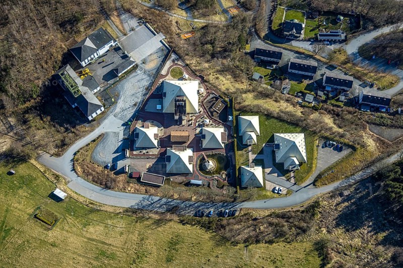 Aerial view, Galileo Park, Sauerland Pyramids, Meggen, Lennestadt, Sauerland, North Rhine-Westphalia, Germany, DE, Europe, aerial view, aerial photography, aerial photography, sight, overview, bird's-eye view, overview