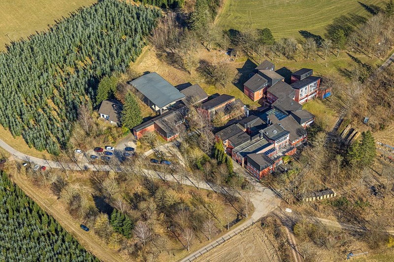 Aerial photo, Hotel Carpe Diem, Schwartmecke, Kirchhundem, Sauerland, North Rhine-Westphalia, Germany, DE, Europe, inn, gastronomy, hotel, hotel facilities, hotel business, aerial photograph, aerial photography, aerial photography, overview, accommodation, bird's eye view, birds-eyes view, overview