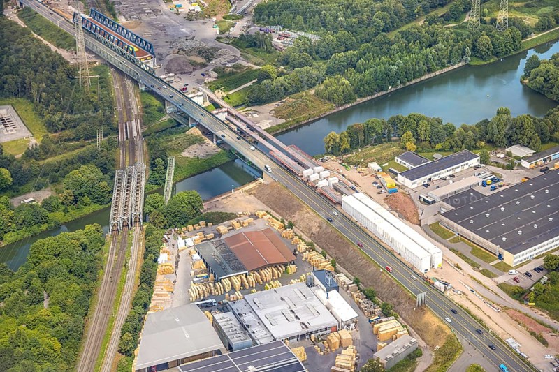 Aerial view, large construction site motorway junction Herne with tunnel construction, motorway A43 between Recklinghausen Emscher- and Rhein-Herne-Kanal overpass and exit Bochum Riehmke, motorway A42, Baukau-West, Herne, Ruhr area, North Rhine-Westphalia, Germany, construction work, construction area, building site, building plots, construction project, building site, Europe, large construction site #Herne #aerial view #aerial photography #aerial photography #aerial photography #North Rhine-Westphalia #North Rhine-Westphalia #Ruhr area #overview #bird perspective
