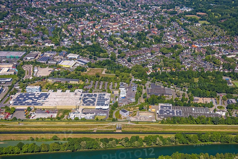 Aerial view, former GAFÖG site Emscherstrasse 66, Bleistahl automotive supplier plant Gelsenkirchen, Erle, Gelsenkirchen, Ruhr area, North Rhine-Westphalia, Germany