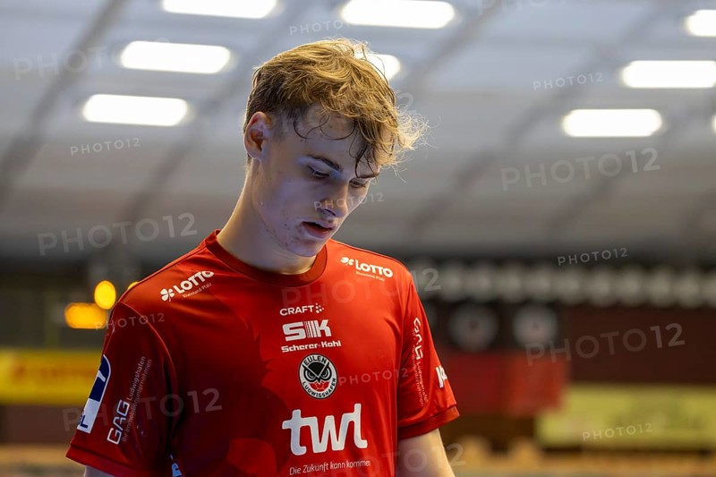 2nd HBL (German Handball League), Season 2025/26, Matchday 1: Eulen Ludwigshafen against TUSEM Essen***Picture: Theo Straub (24, Ludwigshafen)