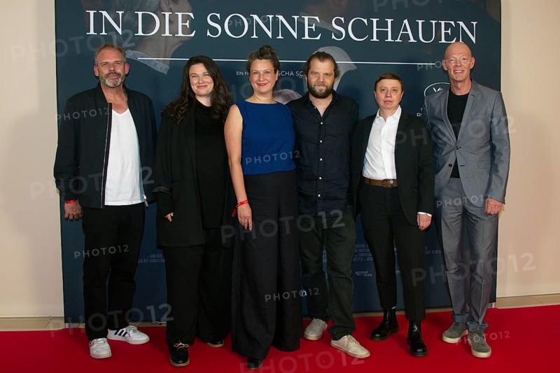 Billie Mind (sound design), director Mascha Schilinski, Louise Peter (screenplay), Fabian Gamper (camera), Evelyn Rack (editing) and Lucas Schmidt (production), IN DIE SONNE SCHAuEN, Berlin premiere at Delphi Filmpalast, Berlin, 27 August 2025
