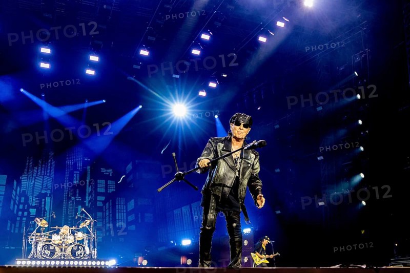 Klaus Meine, singer of the band Scorpions live on 60 Years Anniversary Tour in the Heinz-von-Heiden-Arena Hannover on 05.07.2025