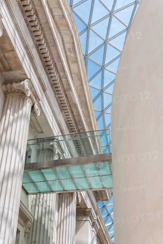 London, United Kingdom - 14 May 2025: The Great Court's impressive architecture and natural light on a sunny day