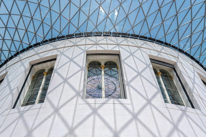 London, United Kingdom - 14 May 2025: The architectural masterpiece of the Great Court