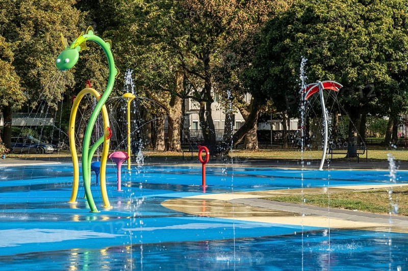 Green Dragon Water Playground Cologne, Green Belt, Cologne, North Rhine-Westphalia, Germany