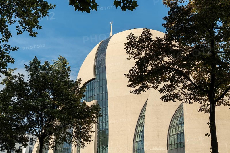 Mosque Cologne close-up dome, Cologne, North Rhine-Westphalia, Germany