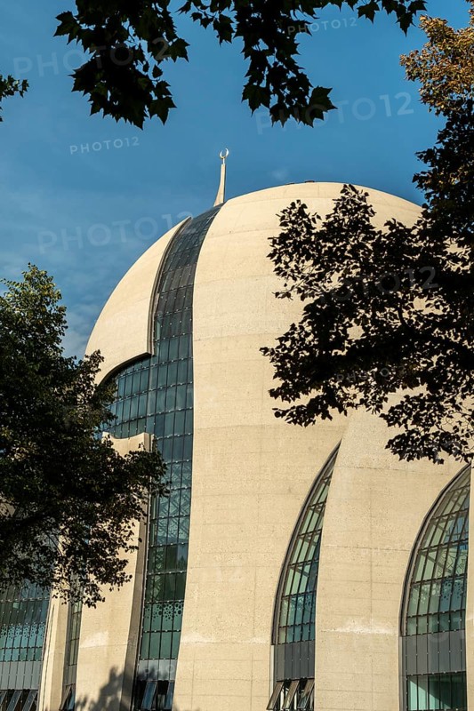 Mosque Cologne close-up dome, Cologne, North Rhine-Westphalia, Germany