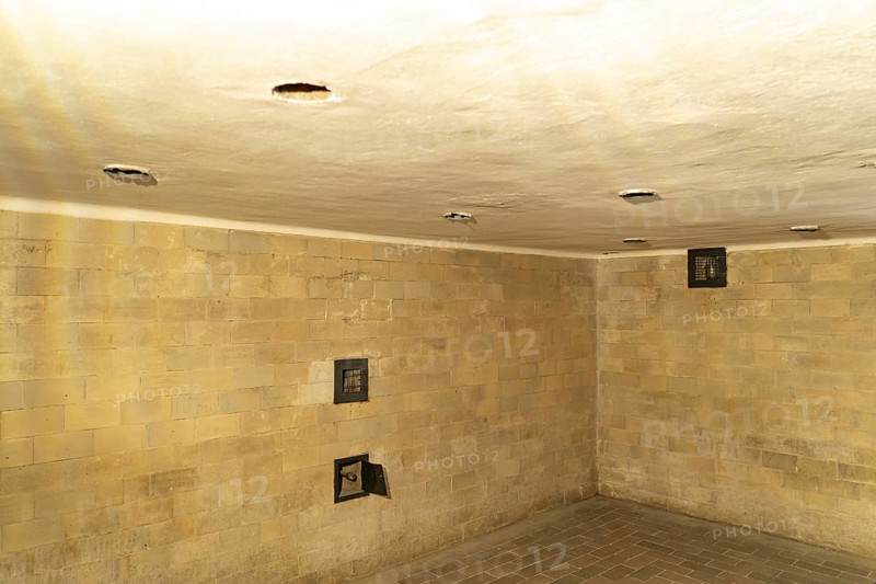 Gas chamber at the Dachau Concentration Camp Memorial, Bavaria, Germany