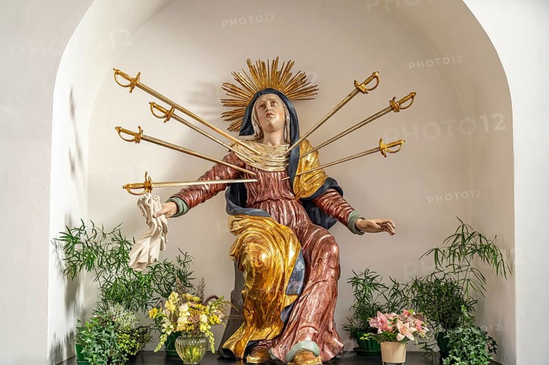 Mater dolorosa in the parish church of St Jakob in Dachau, Bavaria, Germany