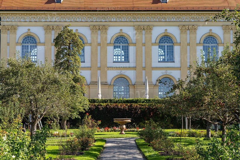 The castle and park in Dachau, Bavaria, Germany