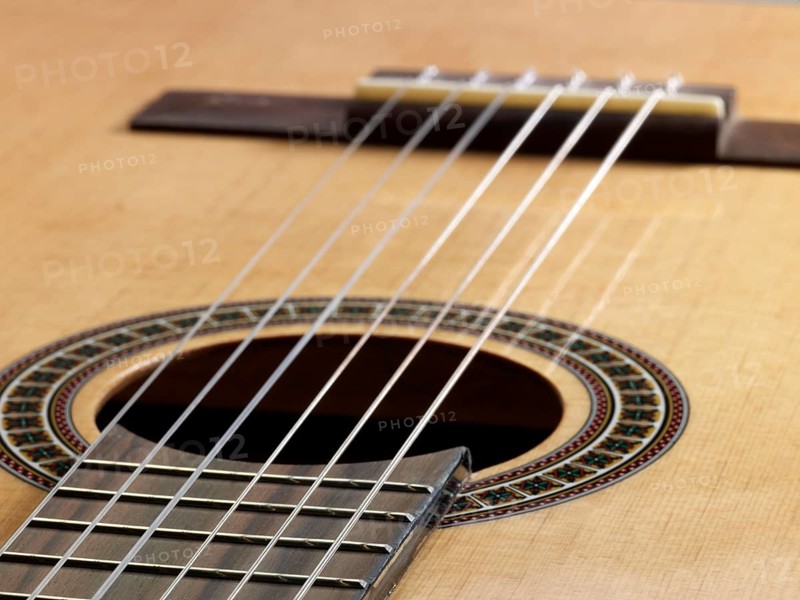 Detail of a classic guitar