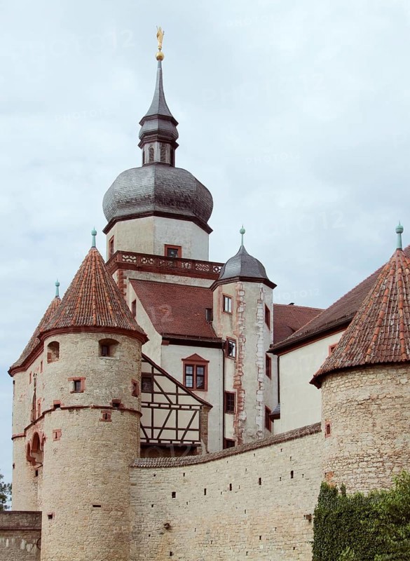 Castle named Fortress Marienberg located in Bavaria Germany