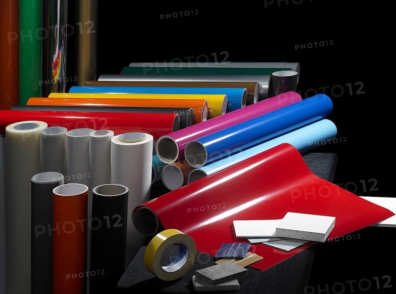 Lots of sign making materials in black back