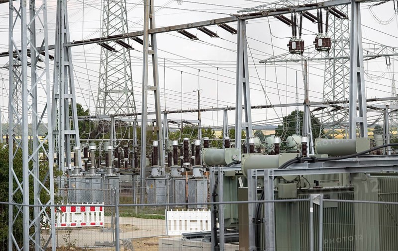 Detail of a electrical substation in Southern Germany