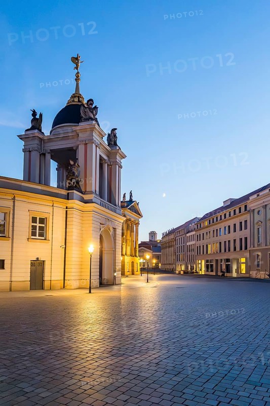 Evening mood Fortunaportal, Old Town, Northern City Centre, Potsdam, Brandenburg, Germany