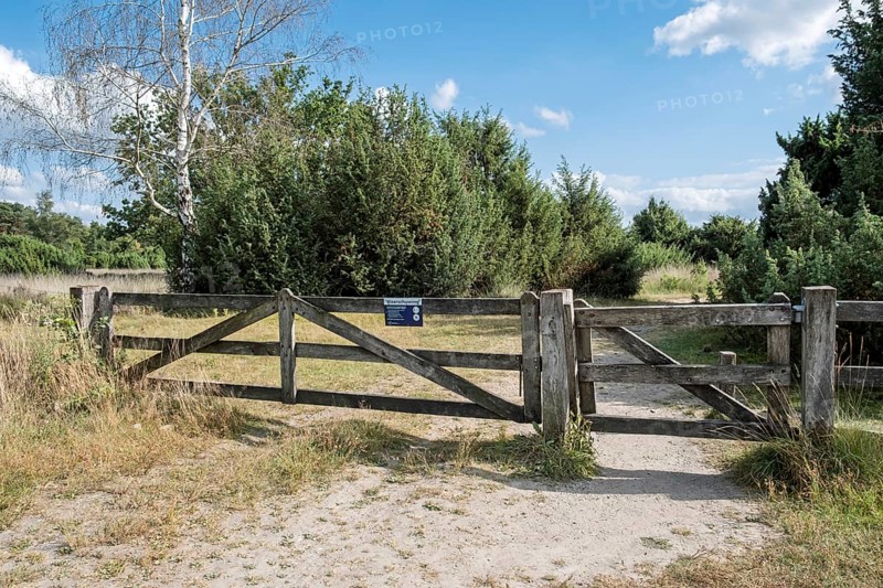 Entrance to the Buurserzand nature reserve, province of Oberjissel, Haaksbergen, Netherlands