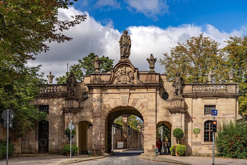 St Paul's Gate in Fulda, Hesse, Germany