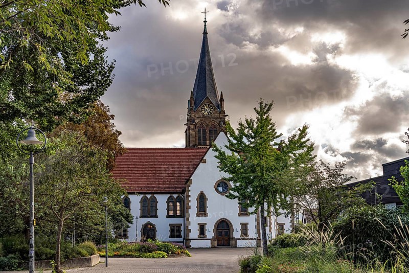 St Pancras Church in the Böckingen district of Heilbronn, Heilbronn, Baden-Württemberg, Germany