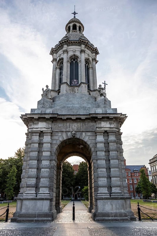Campanile, bell tower of Trinity College, Dublin, Ireland