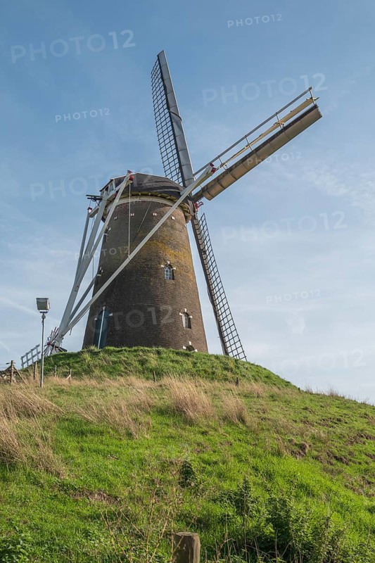Windmill Windmill 'Prins van Oranje', tower windmill from 1870, Bredevoort, province of Gelderland, Netherlands