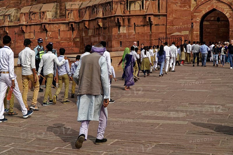 Red Fort, Agra, Uttar Pradesh, India, Group of people walking inside a fort, Jodhpur, Rajasthan, North India