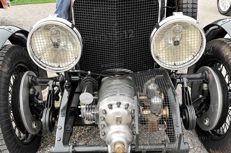 Bentley Van den Plas 4, 5 litre, Blower, year of construction 1927, classic car, close-up of the front of a classic car with prominent headlights and grilles, Retro Classics meets Baroque, Ludwigsburg, Baden-Württemberg, Germany
