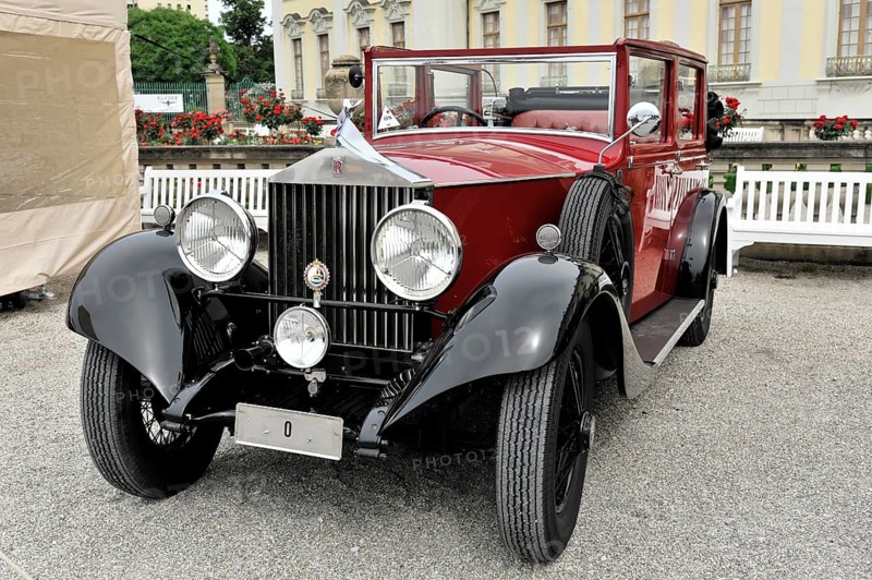 Rolls-Royce RR HP 20 Salmon & Sons red, built in 1927, red classic and elegant vintage car with four wheels in front of a historic building, Retro Classics meets Baroque, Ludwigsburg, Baden-Württemberg, Germany
