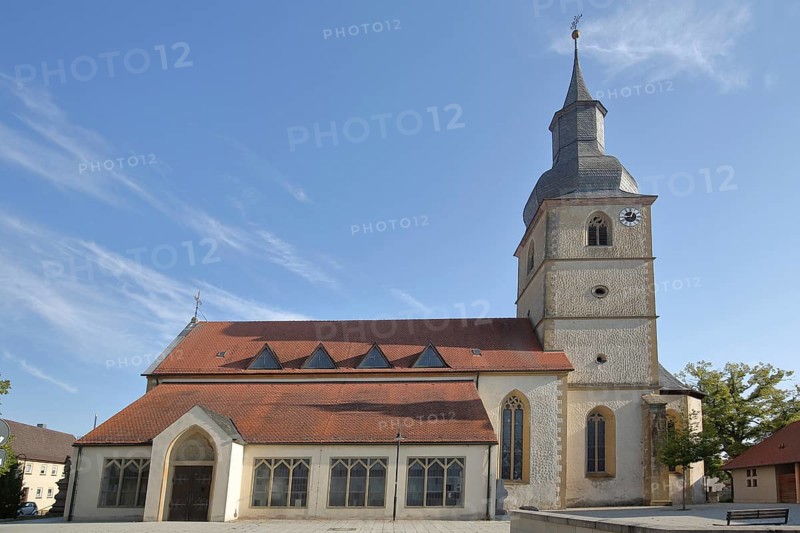 Late Gothic Holy Trinity Church, Saal an der Saale, Lower Franconia, Franconia, Bavaria, Germany