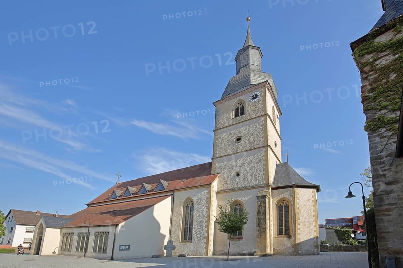 Late Gothic Holy Trinity Church, Saal an der Saale, Lower Franconia, Franconia, Bavaria, Germany