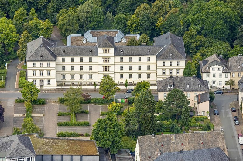 Aerial view, labour court Arnsberg, Arnsberg, Ruhr area, North Rhine-Westphalia, Germany, labour court, authority, DE, Europe, aerial view, aerial photography, aerial photography, overview, bird's-eye view, overview