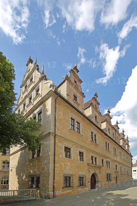 Casimirianum Grammar School, historic building, Coburg, Upper Franconia, Franconia, Bavaria, Germany